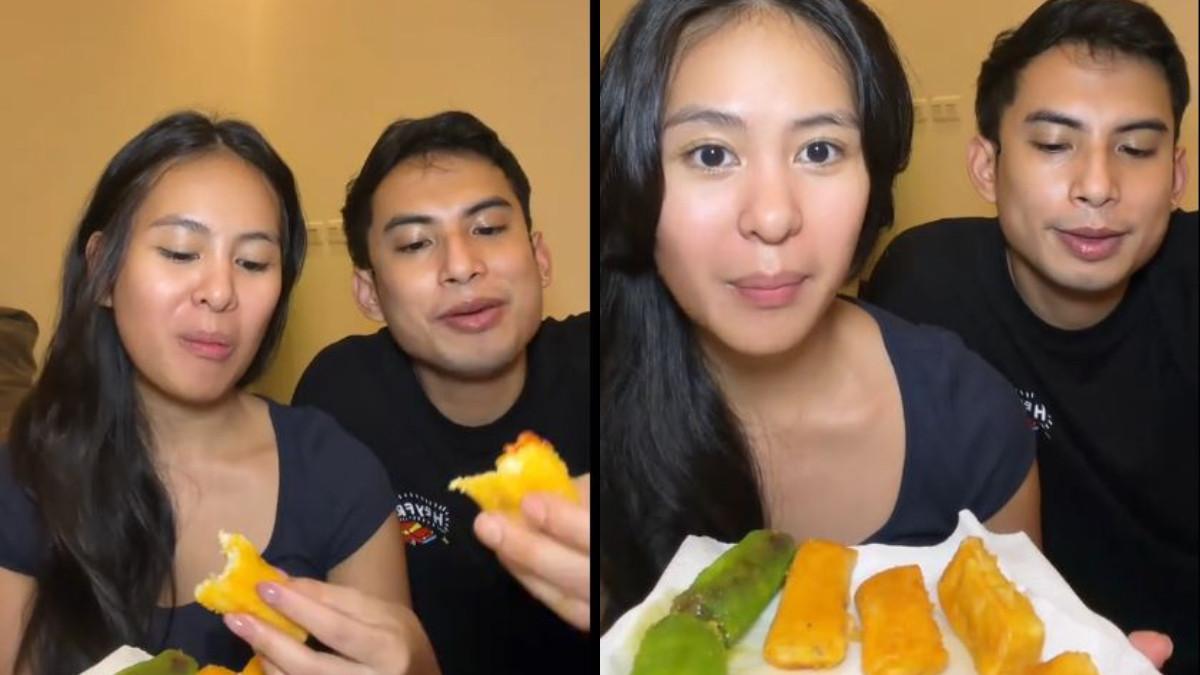 Saat mencicipi Risol Bu Tatu bersama Okin, secara spontan mengucapkan keinginan untuk meminta lagi.