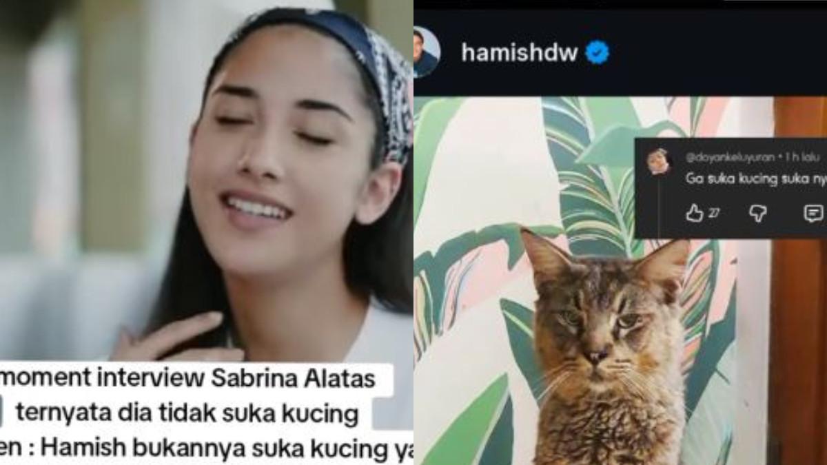 Dalam video itu, Sabrina Alatas dengan jujur mengungkapkan bahwa dirinya tidak menyukai kucing sama sekali.