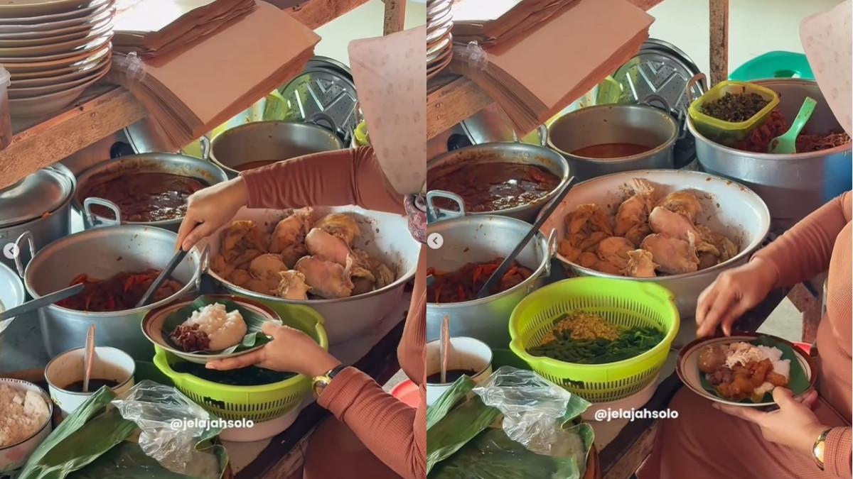 Sajian di Gudeg Setabelan Mbok Nyamik menghadirkan keseimbangan rasa yang lebih kompleks.