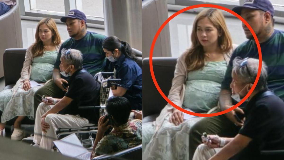 ISTRI VIRGOUN DISOROT - Virgoun duduk bersama Lindi Fitriyana dalam foto yang viral di media sosial, memicu perhatian publik karena kondisi perut Lindi yang tampak membesar.