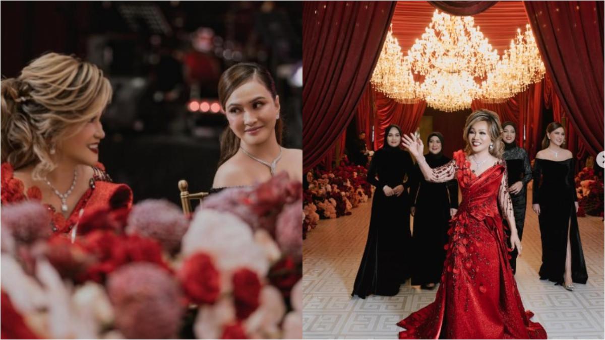 Shandy Aulia bersama saudara-saudaranya juga menyiapkan perayaan ulang tahun sang ibu dengan konsep glamor.