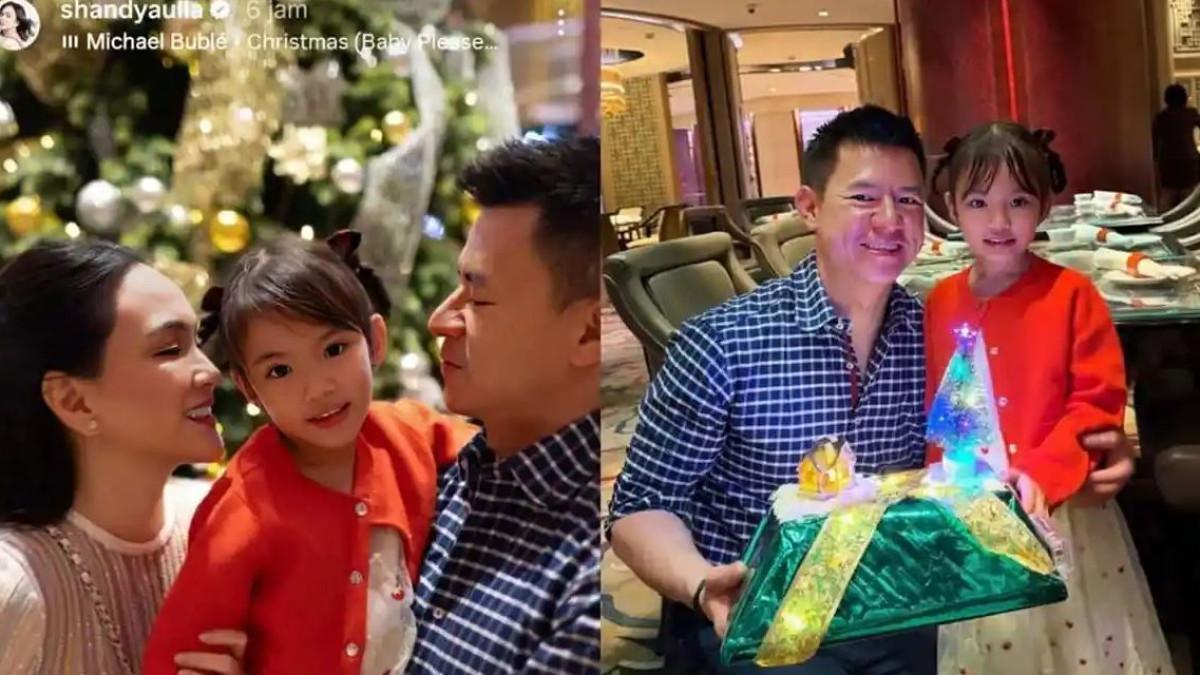 Shandy Aulia dan David Herbowo makan malam bertiga dengan Claire.