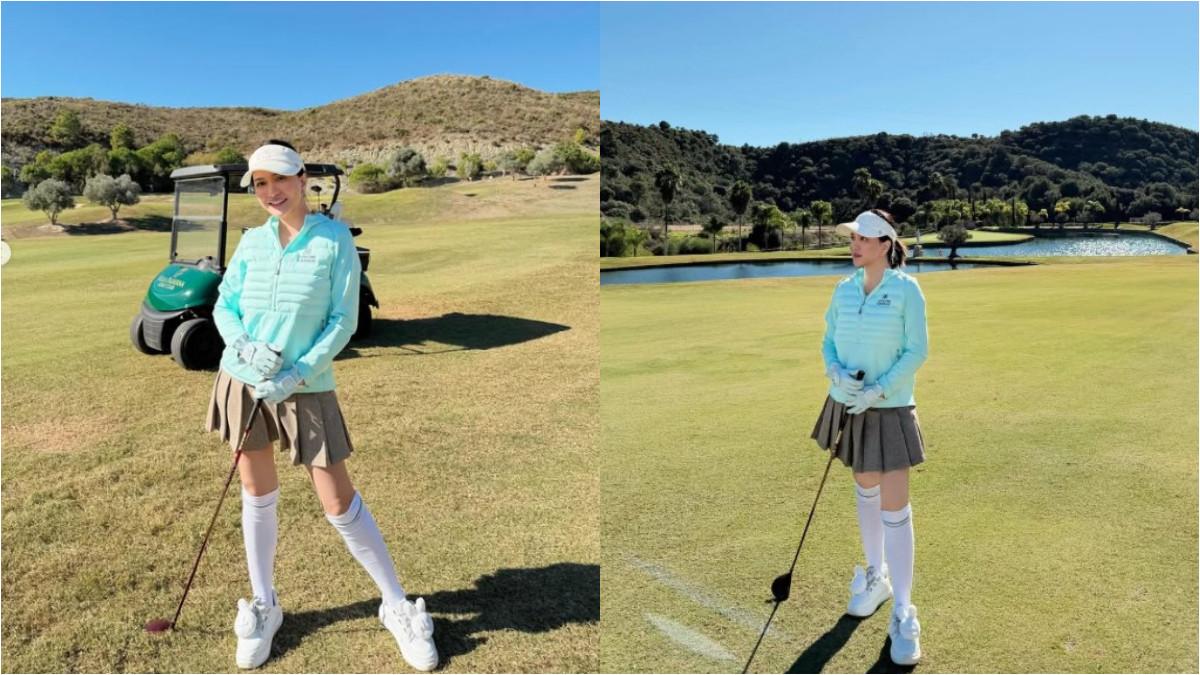 Selain menikmati liburan ke luar negeri, Shandy Aulia juga menekuni olahraga yang kerap dianggap mahal, yakni golf.