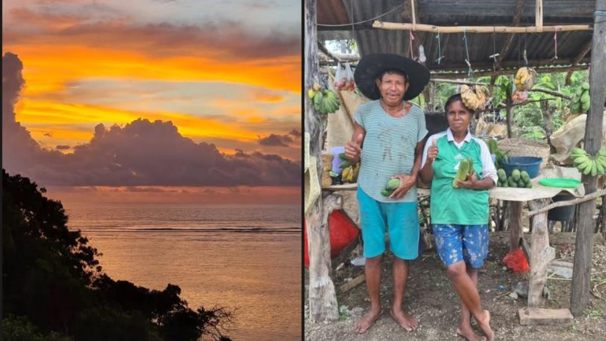 GALAU - Story pertamanya memperlihatkan pemandangan matahari terbenam yang memukau, dengan siluet jingga di atas lautan yang menciptakan nuansa hangat dan menenangkan.