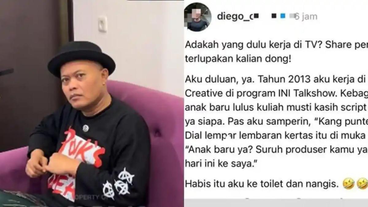 TUDUHAN LEMPAR SKRIP- Sule menjadi buah bibir buntut curhatan pengguna akun Threads yang menceritakan pengalaman tak menyenangkan dilempar script saat jadi kru di salah satu stasiun TV.