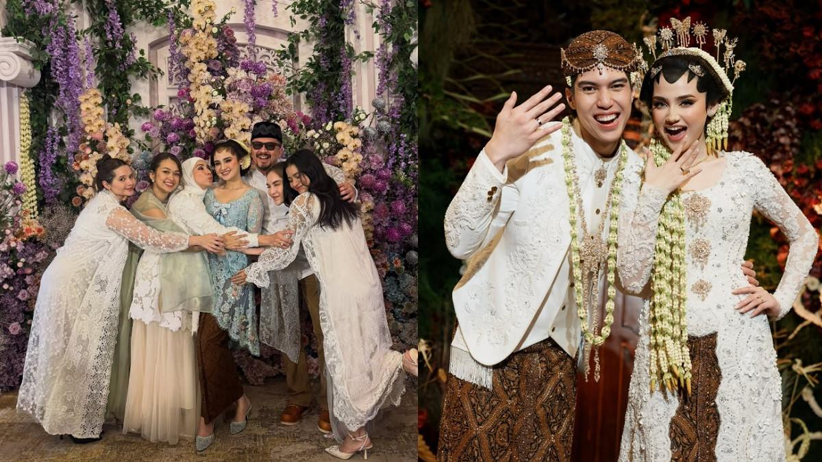 PERNIKAHAN EL RUMI - Kolase potret pernikahan Syifa Hadju dan El Rumi. Syifa Hadju dianggap bak anak sendiri oleh aktor senior ini