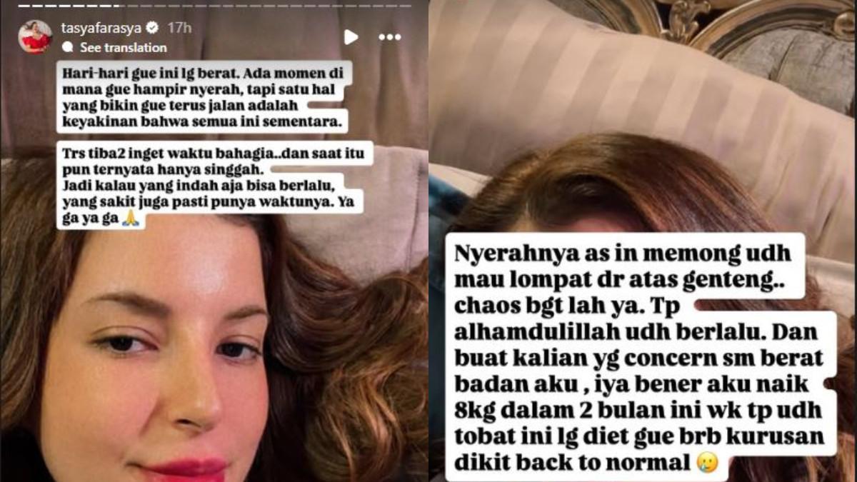 Tasya Farasya bercerita bahwa ujian hidup yang dialaminya sempat hampir membuatnya menyerah.