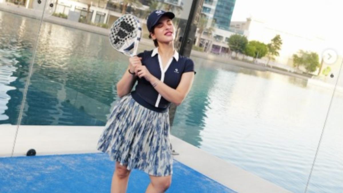 Tasya Farasya berhasil lari menyelamatkan diri saat atap lapangan padel mendadak ambruk.