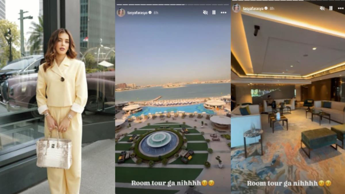 HEALING MAHAL - Tak puas tenteng tas Hermes Rp7,5 miliar saat sidang cerai dengan Ahmad Assegaf, kini Tasya Farasya pamer healing nginap di hotel bintang lima Dubai.