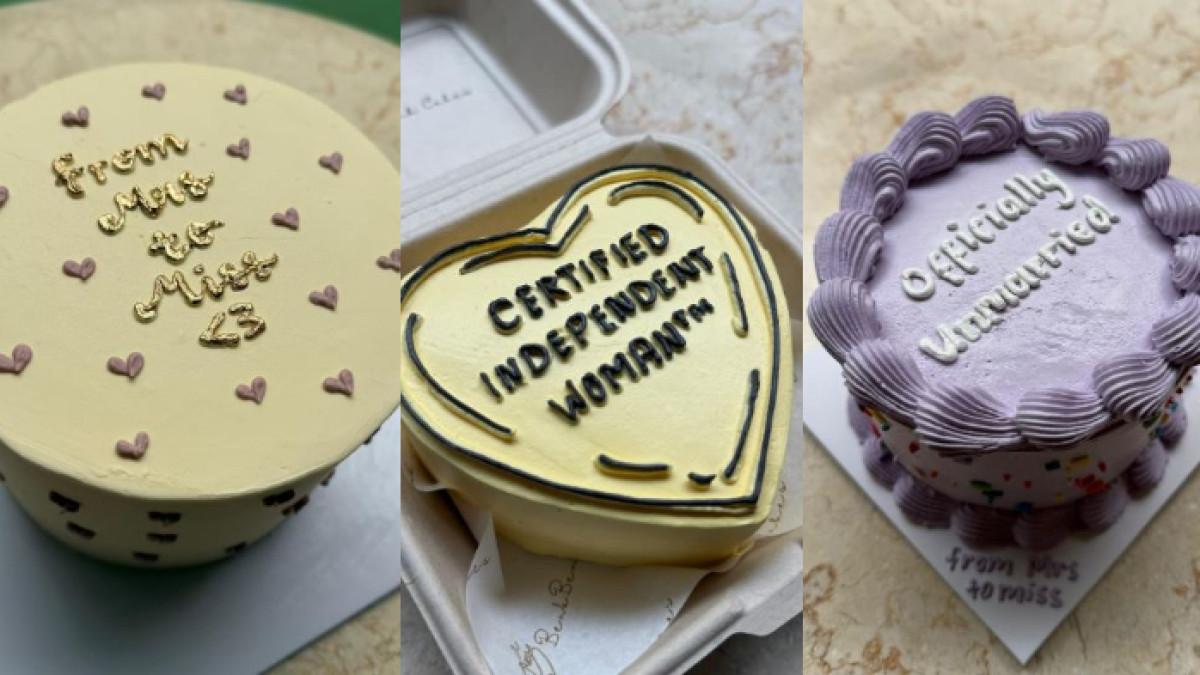 Tasya Farasya rayakan status janda dengan kue berbagai tulisan.