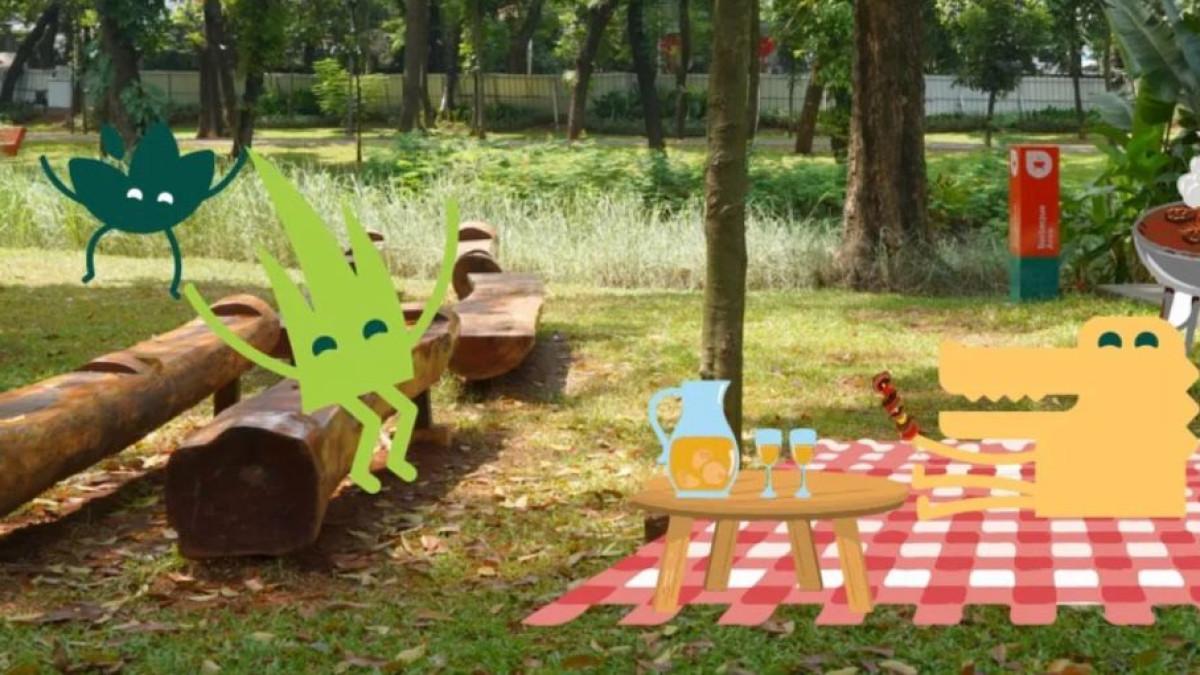 TEMPAT WISATA - Tebet Eco Park, ruang hijau terbuka sebagai salah satu rekomendasi tempat buat ngabuburit di sekitar Jakarta Selatan.