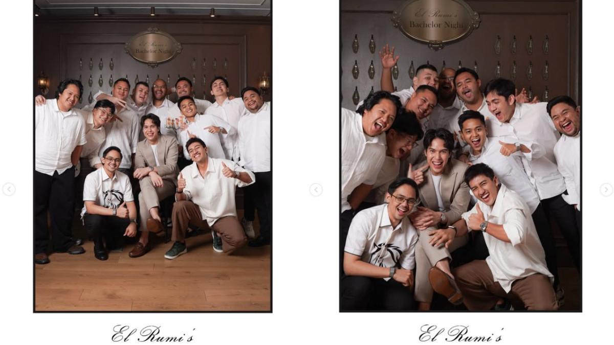 Terlihat sebanyak 11 calon groomsman hadir meramaikan pesta bujang tersebut.