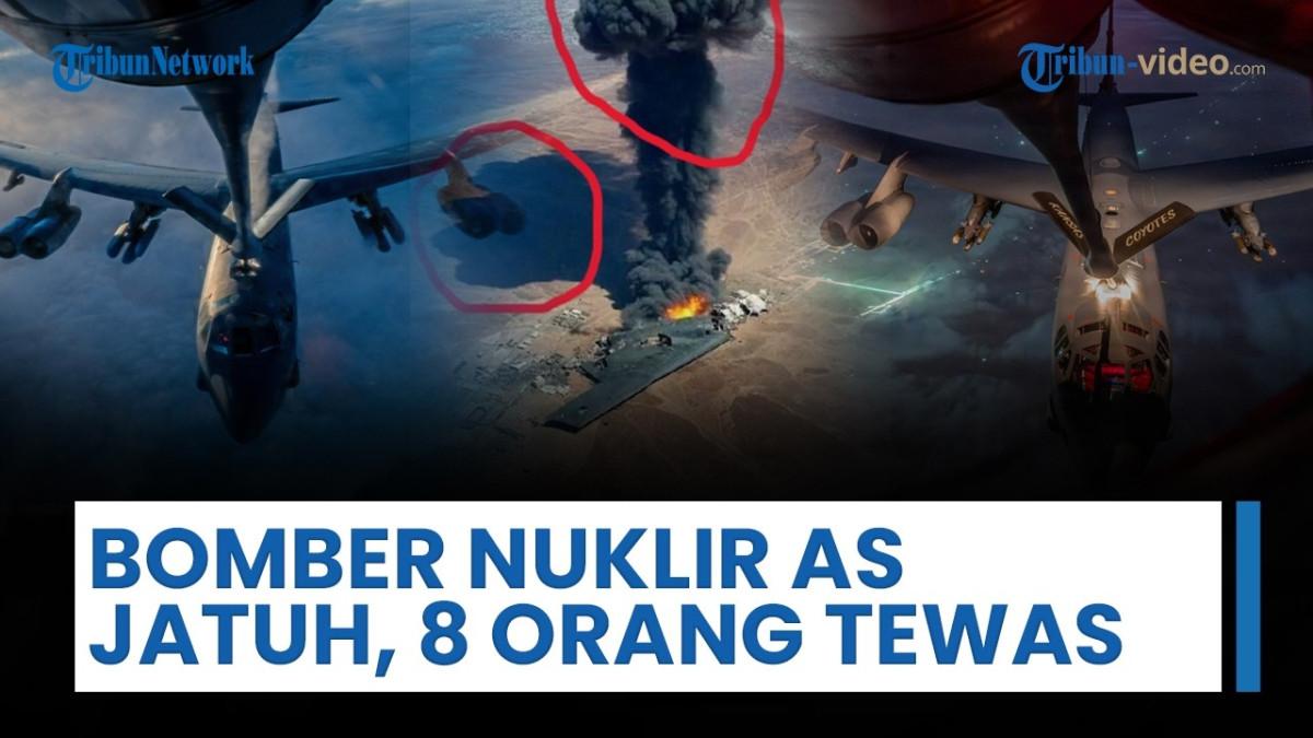 PESAWAT JATUH - Thumbail YouTube Tribun Video soal pesawat bomber AS jatuh tewaskan 8 orang