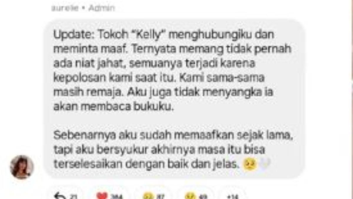 Tokoh Kelly pertama kali diperkenalkan dalam chapter tujuh bertajuk Pengkhianatan.
