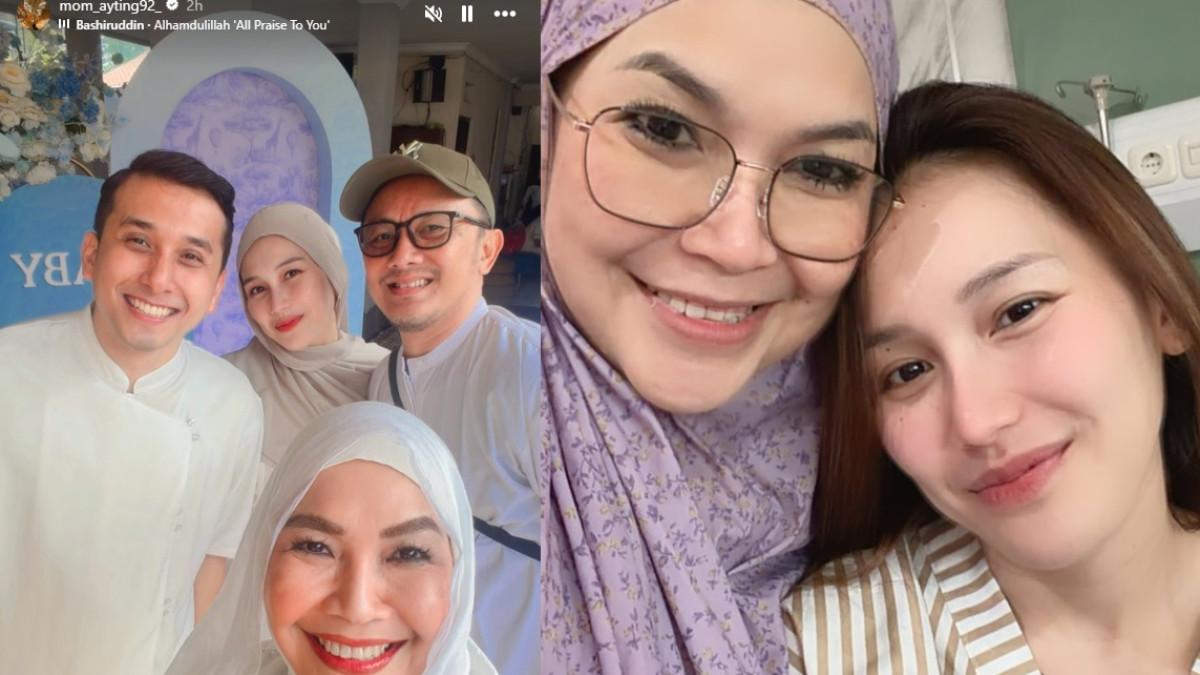 PACAR BARU AYTING - Umi Kalsum pamerkan kehadiran Kevin Gusnadi di acara keluarganya