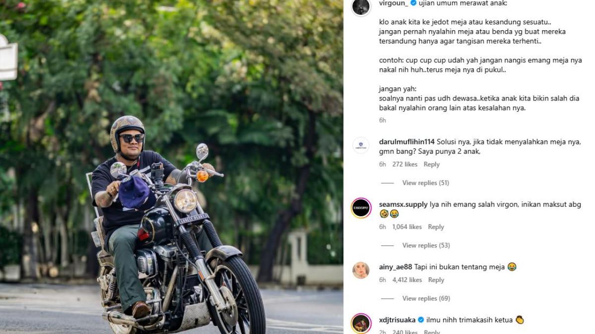 Unggahan Virgoun singgung soal lempar kesalahan, dikaitkan dengan Inara Rusli.