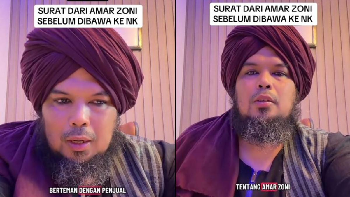 SURAT AMMAR ZONI - Mendengar isi surat itu, Ustaz Derry hanya bisa memberi semangat dan doa agar Ammar Zoni dapat menjadikan semua yang terjadi sebagai pelajaran berharga.
