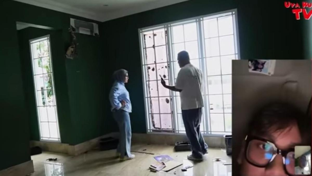 RUMAH UYA KUYA - Saat masuk ke kamar putranya, Nino, Uya Kuya hanya bisa menunjukkan ruangan kosong.
