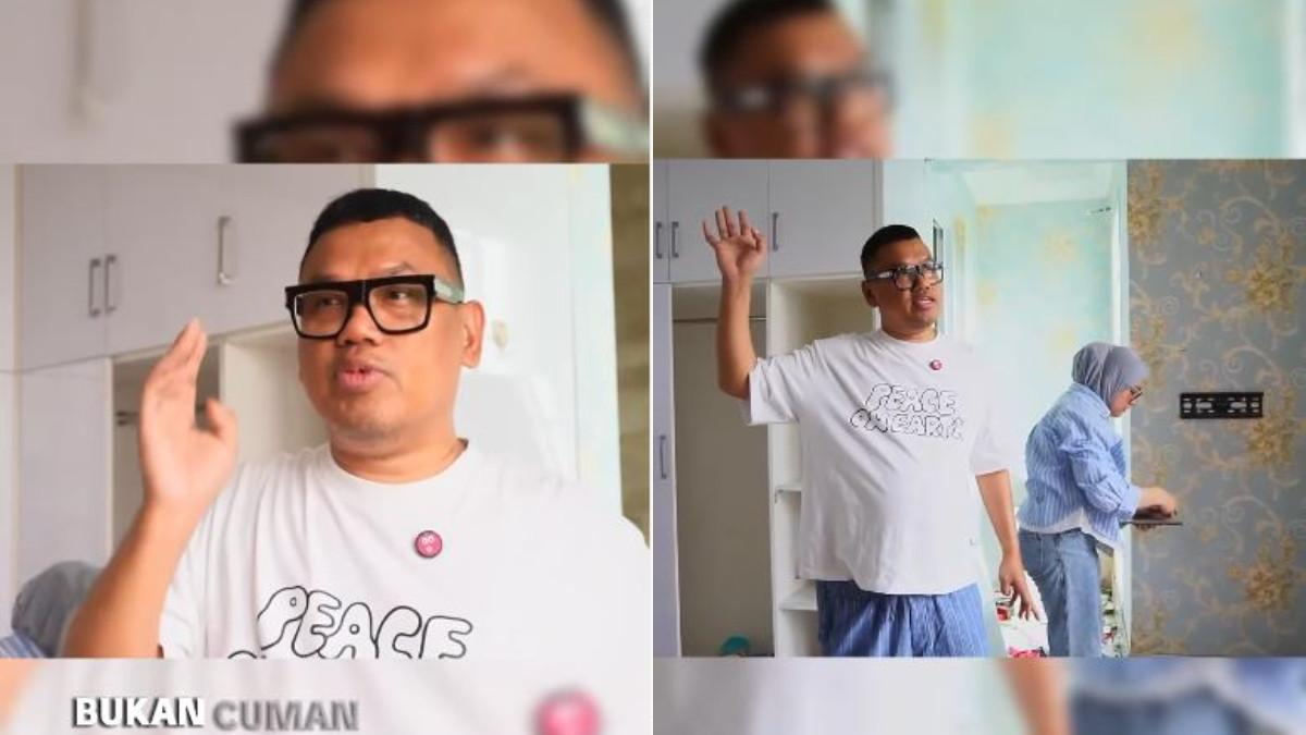 KONDISI RUMAH - Dengan suara berusaha tegar, Uya Kuya memperlihatkan kondisi kamar Cinta yang kini berantakan.
