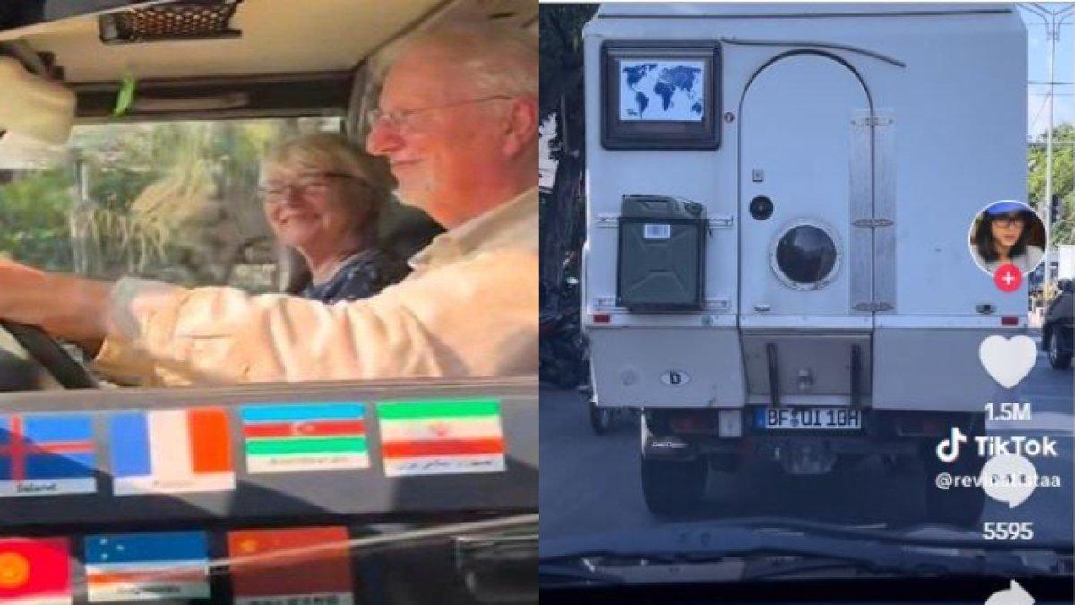 'Asik Banget' Pasangan Bule Lansia Lakukan Perjalanan Keliling Dunia Sampai Surabaya Pakai Campervan