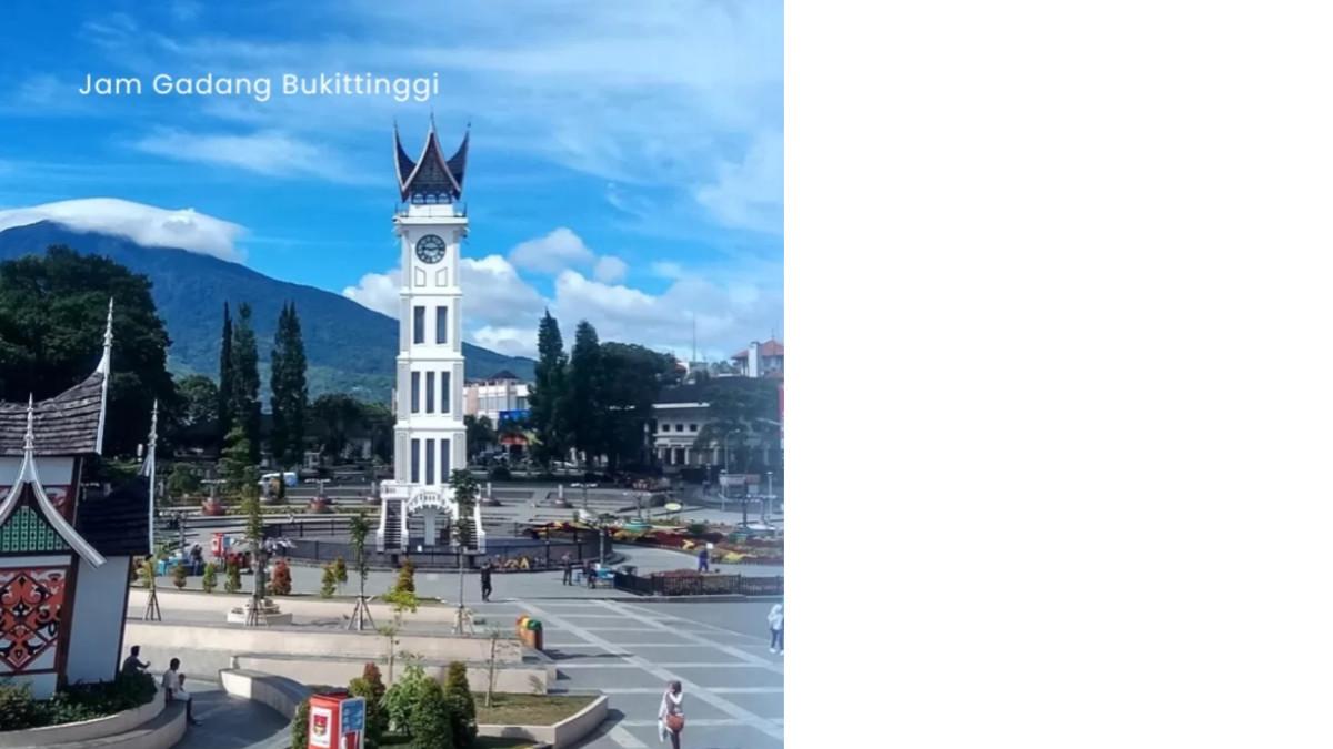 WISATA PADANG- Jam Gadang di pusat Kota Bukittinggi, Sumatera Barat (Sumbar).