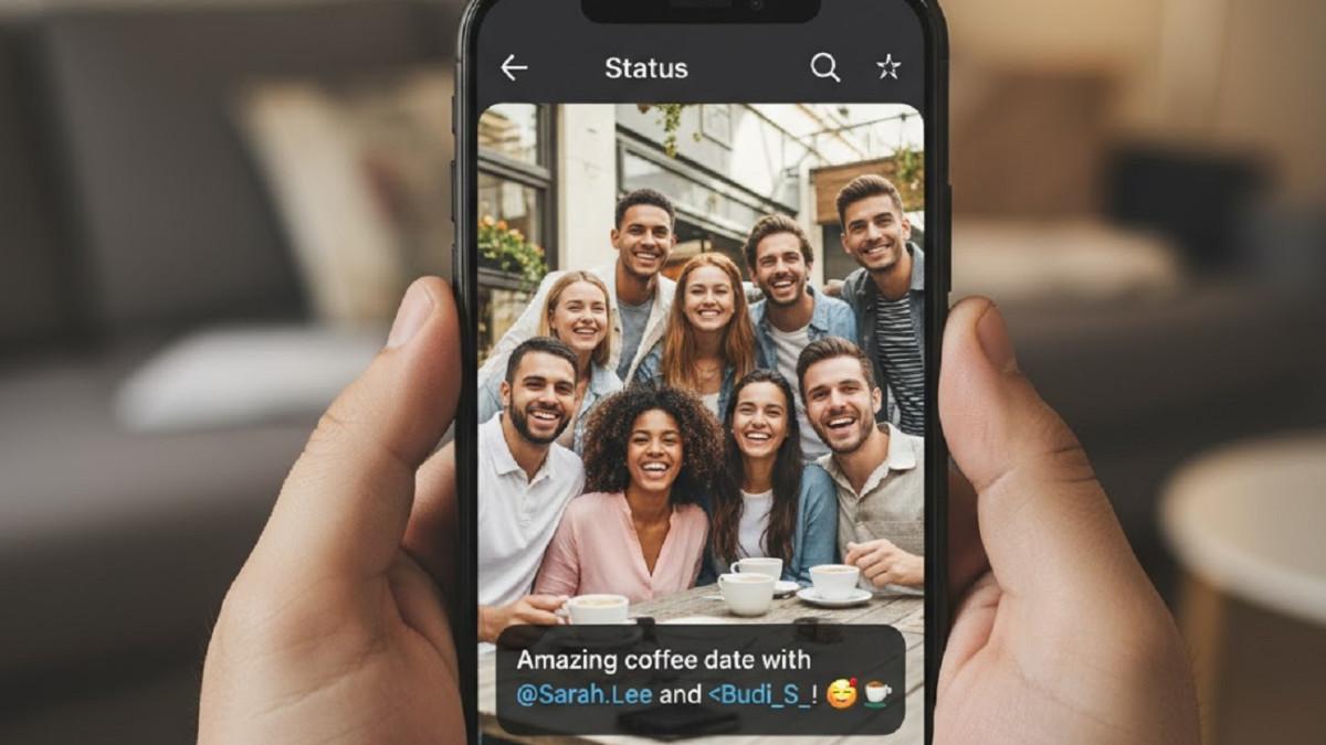 MIRIP DENGAN INSTAGRAM - WhatsApp Tambah Fitur Mention dan Repost Status Biar Makin Seru Kayak Instagram Story