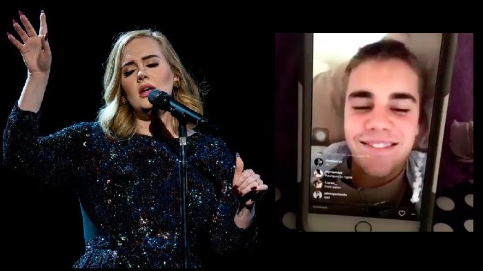Justin Bieber Mengolok-olok Adele di Live Video Sebelum Pelantun 'Hello' Tampil di Grammy!