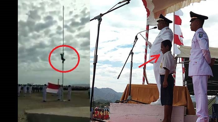 Viral Video Panjat Tiang Bendera Demi Kibarkan Merah Putih, Sosoknya Akhirnya Terungkap!