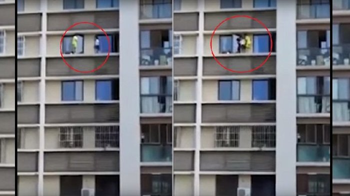 Dua Anak di Tiongkok Ini 'Bertaruh Nyawa' Saat Bermain, Lihat yang Dilakukannya!