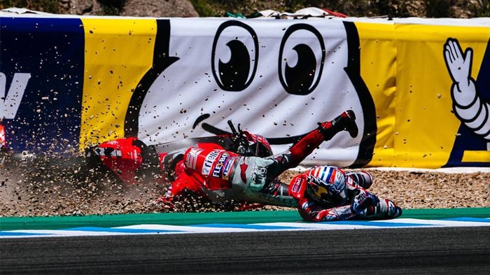 Jatuh di MotoGP Spanyol, Andrea Dovizioso Unggah Foto Saat Salah Ambil Motor, Captionnya Ngakak!