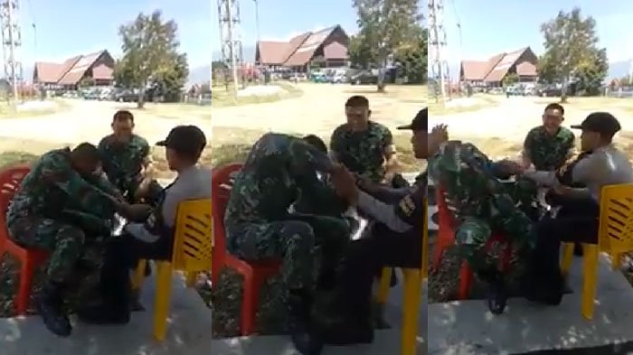 Anggota TNI dan Polisi Ini Tertangkap Kamera Pegang-pegangan hingga Teriak-Teriak, Ternyata. . .