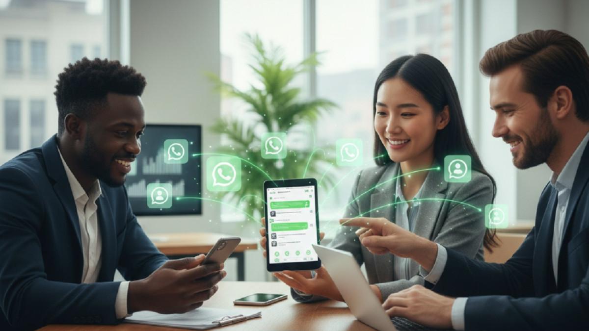 BISA DIPAKE BARENG BARENG - Nggak perlu ganti-gantian login lagi, WhatsApp Business kini bisa dipakai bareng oleh tim