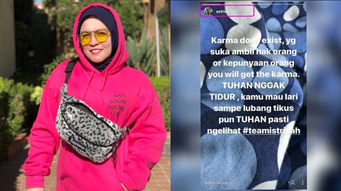 Sindir Seseorang Soal Karma Pakai Hastag Begini, Astrid Kuya Malah Diminta Ngaca, Kenapa ya?