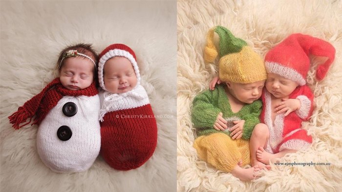 Baru Saja Lahir, Begini Cara 15 Bayi Mungil Merayakan Natal Pertama Mereka