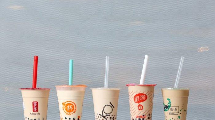 Macam-macam jenis bubble tea. 