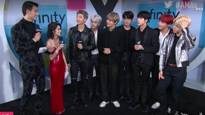 Aktris Cantik ini Peluk Member BTS di Red Carpet, ARMY Indonesia Panas!