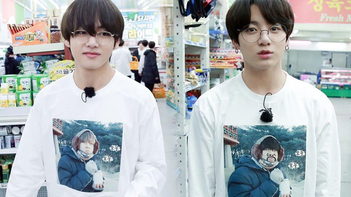 BTS Pakai Kaos Kembaran Foto Aib V, Baru Sehari Fans Ikut Jual Online!