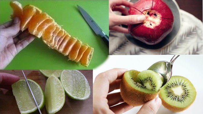 Inilah 6 Cara Makan Buah yang Asik! Kupas Jeruk tuh yang Benar Kayak Gini!
