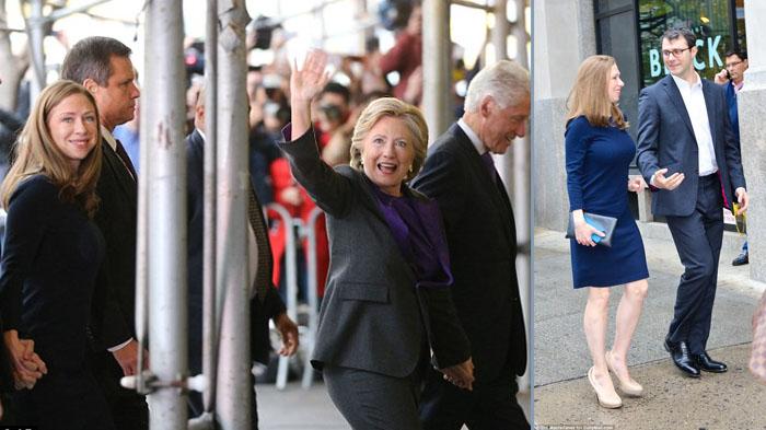 Hillary Clinton Beri Pidato, Sang Anak, Chelsea Clinton Tampak Anggun dengan Setelan Dress Ini