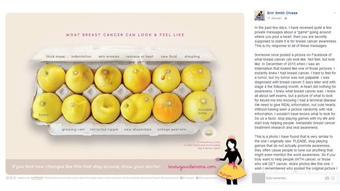 Viral Foto Deretan Lemon sebagai Indikasi Visual Bentuk Kanker Payudara, Yuk Deteksi Sejak Dini!