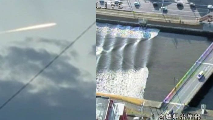 Ngeri! Saat Fukushima Terkena Gempa, Ada Sinar Kuning Melintas di Langit Jepang