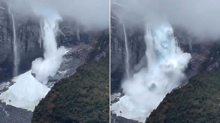 VIRAL Video Gletser Runtuh di Chile, Pemanasan Global Semakin Mengancam: Mirip di Himalaya dan Alpen