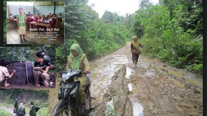 7 Kisah Romantika Guru Mengajar di Pedalaman, Bergulat dengan Lumpur, Siswanya Telanjang