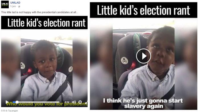Ini Jawaban Seorang Anak di Amerika Saat Ditanya Orangtuanya, Siapa yang Dipilih di Pilpres AS 2016