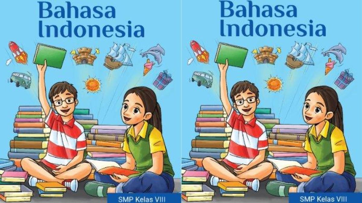 Buku Bahasa Indonesia kelas 8 SMP Kurikulum Merdeka. (Kemdikbud)