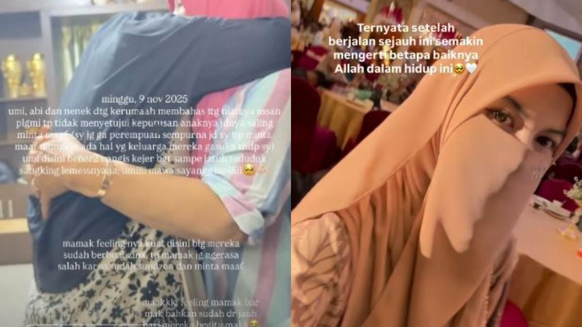 Terlihat bagaimana sang mertua menangis histeris sambil berpelukan dengan ibu Wardanita Mawa.