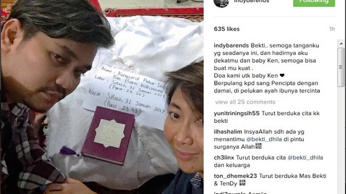 BREAKING NEWS: Buah Hati Indra Bekti Tutup Usia, Umurnya Hanya Bertahan 23 Menit