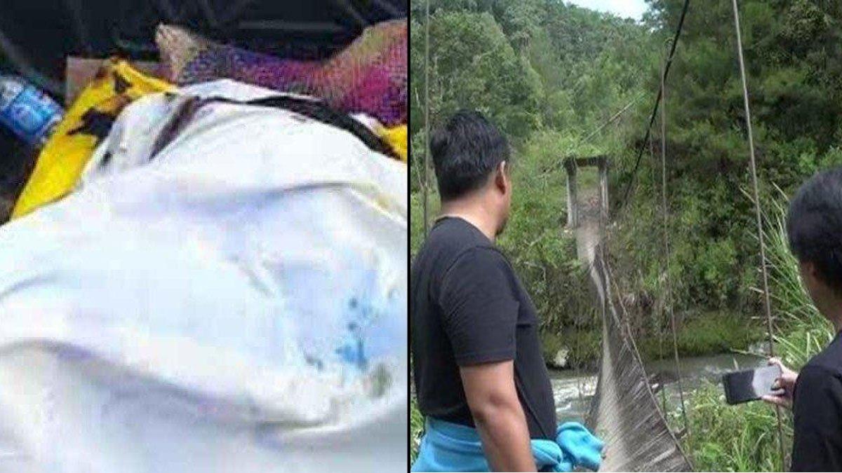 Pesta Nikah Berubah Duka, Rombongan Tamu Berjatuhan ke Sungai, Jembatan Gantung yang Dilalui Putus