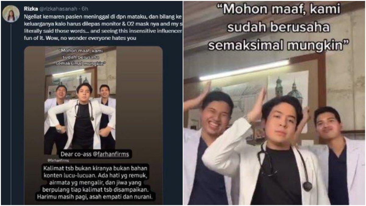 VIRAL Jerome Polin Terseret Kontroversi Konten Sensitif Lagi dengan Dokter Kembar: Sudah Dihapus
