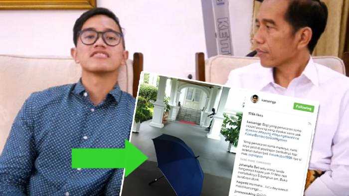 Payung Biru Jokowi - Kaesang Pangarep Janji Beberkan Nama Mereknya